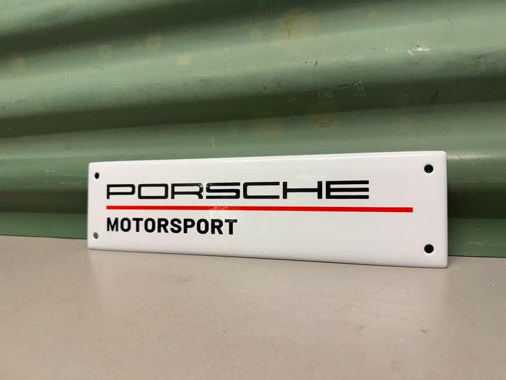 Emaille Porsche reclamebord, Verzamelen, Merken en Reclamevoorwerpen, Nieuw, Reclamebord, Ophalen of Verzenden