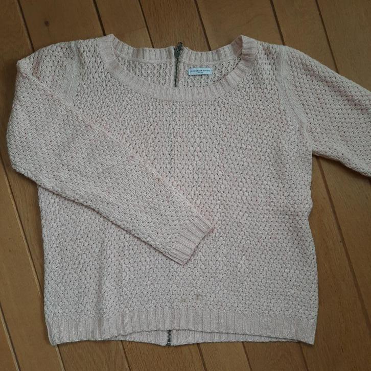 Jacqueline de Yong trui licht roze met rits achter, Kleding | Dames, Truien en Vesten, Zo goed als nieuw, Maat 38/40 (M), Roze