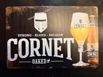 Cornet Reclamebord 30 bij 20 metaal, Verzamelen, Ophalen of Verzenden, Gebruikt, Reclamebord, Plaat of Schild, Overige merken