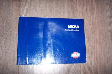 Gebruikershandleiding NISSAN MICRA K-11    1992-2002  beschikbaar voor biedingen