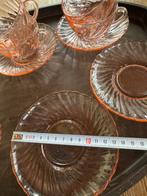 Roze kopjes, Antiek en Kunst, Antiek | Glas en Kristal, Ophalen of Verzenden