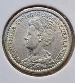 25 cent 1918, Postzegels en Munten, Munten | Nederland, Zilver, 25 cent, Ophalen of Verzenden, Koningin Wilhelmina