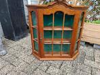 mooie antieke vintage vitrine wandvitrine kast, Huis en Inrichting, Gebruikt, Eikenhout, Minder dan 100 cm, 25 tot 50 cm