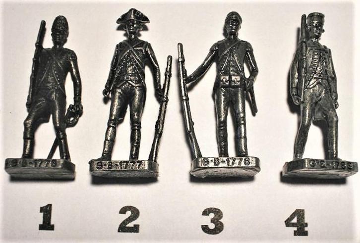 36ij-Ferrero kinder surprise metal GB 1776-1783, Verzamelen, Verrassingseieren, Zo goed als nieuw, Overige typen, Ophalen of Verzenden