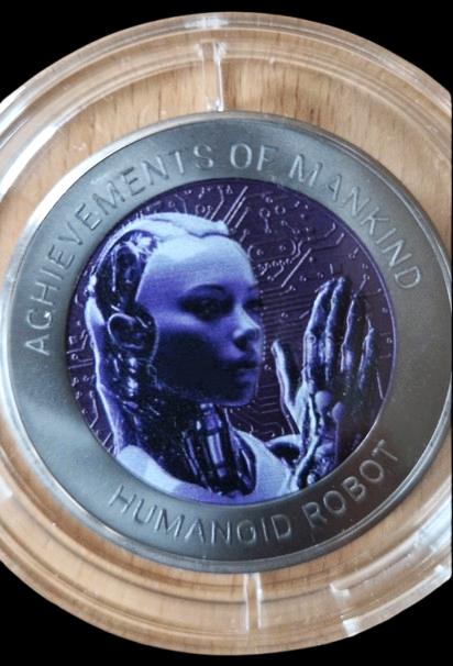 * 2023  - Ghana - Titanium ounce Kunstmatige intelligentie *, Verzenden, Overige landen, Losse munt