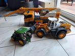 Bruder LIEBHERR  hijskraan, shovel en tractor als set, Kinderen en Baby's, Speelgoed | Speelgoedvoertuigen, Ophalen, Gebruikt