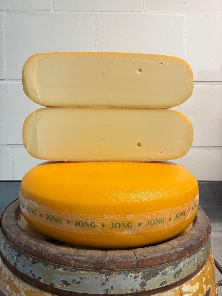 Jong, romige smaak: Hele jonge Goudse kaas €85,= per stuk, Diversen, Levensmiddelen, Ophalen of Verzenden