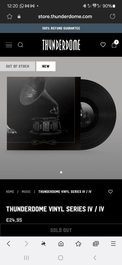 Thunderdome vinyl series IV/ IV ruilen voor I / IV, Cd's en Dvd's, Vinyl | Dance en House, Nieuw in verpakking, Ophalen