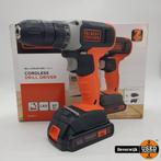 Black & Decker BCD001C2 Schroefboormachine 2x 18V - NIEUW, Doe-het-zelf en Verbouw, Gereedschap | Boormachines, Black en Decker