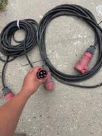 4 aderig krachtstroomkabel 2x 10 mtr., Doe-het-zelf en Verbouw, Elektra en Kabels, Ophalen, Gebruikt, Kabel of Snoer