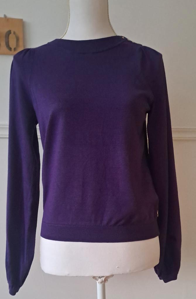 FABIENNE CHAPOT MILLY PULLOVER, Kleding | Dames, Truien en Vesten, Zo goed als nieuw, Maat 34 (XS) of kleiner, Paars, Ophalen of Verzenden
