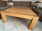 Eiken salontafel 100x100 cm, Minder dan 50 cm, 100 tot 150 cm, 100 tot 150 cm, Ophalen of Verzenden