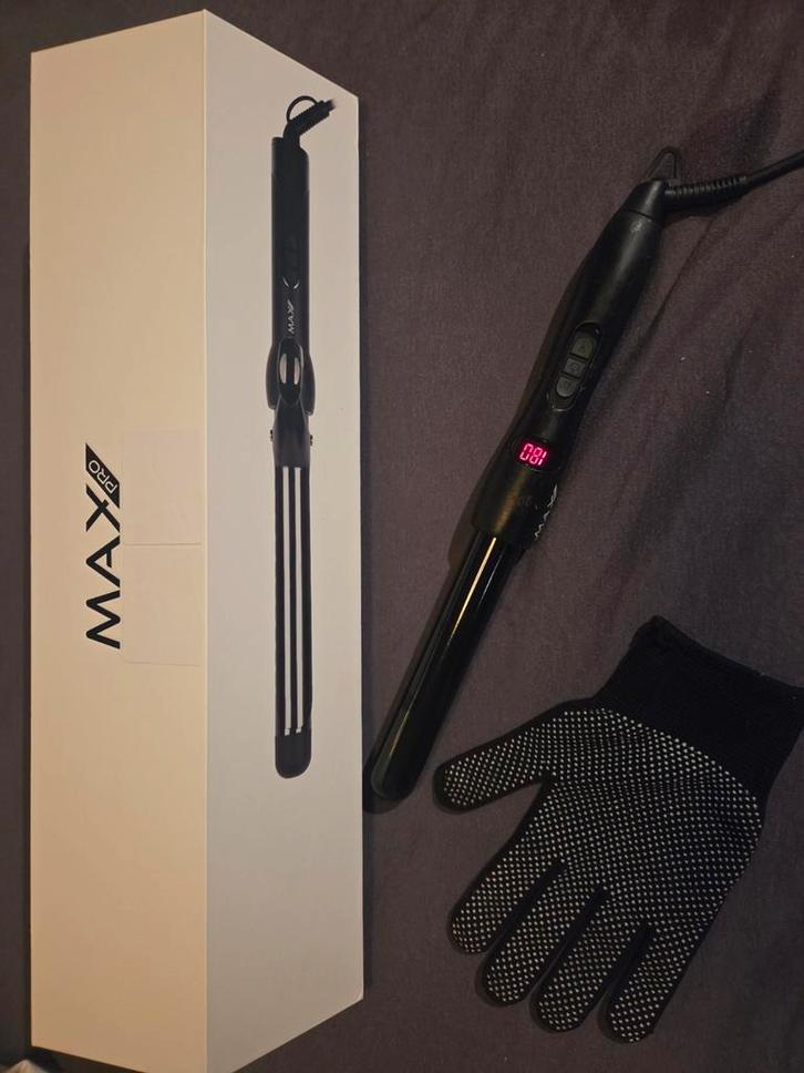 Max Pro Krultang, Sieraden, Tassen en Uiterlijk, Uiterlijk | Haarverzorging, Zo goed als nieuw, Krultang of Stijltang, Ophalen of Verzenden