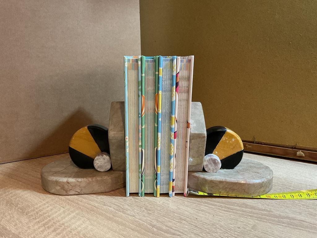 Marmeren boekensteunen, vintage, Antiek en Kunst, Ophalen of Verzenden, Overige materialen