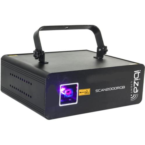 SCAN2000RGB DMX BESTUURDE RGB LASER MET ILDA 2000mW, Muziek en Instrumenten, Licht en Laser, Nieuw, Laser, Geluidgestuurd, Kleur