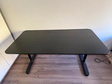 Zwart Bureau 160x80 - Bekant IKEA + bureaustoel - afbeelding 2