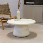 Salontafel Romy Beige Rond 70cm (Aankoop Mei 2025), Huis en Inrichting, Tafels | Salontafels, Ophalen, Overige materialen, Rond