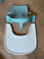🩵 Aqua Blauw Babyset Witte Tray Stokke Tripp Trapp 🩵, Ophalen of Verzenden, Zo goed als nieuw, Meegroeistoel, Stoelverkleiner