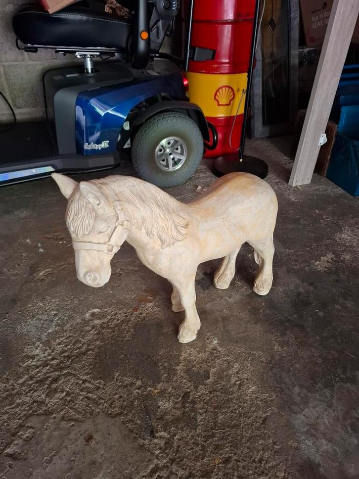 Gipsen Paard Decoratie, Antiek en Kunst, Kunst | Beelden en Houtsnijwerken, Ophalen of Verzenden
