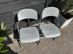 Set van 7 vintage metalen klapstoelen – degelijk, inklapbaar, Ophalen of Verzenden