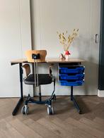 Aanpasbaar Bureau Basisschool kind, Huis en Inrichting, Bureaus, Ophalen, In hoogte verstelbaar, Gebruikt, Bureau