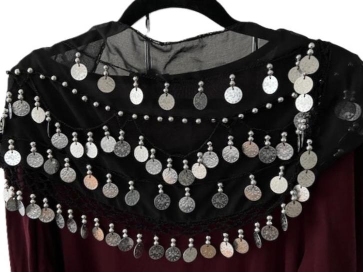 NIEUW zwarte heup sjaal met muntjes IBIZA Gypsy style, Kleding | Dames, Mutsen, Sjaals en Handschoenen, Nieuw, Sjaal, Maat 46/48 (XL) of groter