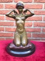 weens brons: NEW NECKLACE, topbeeld, Antiek en Kunst, Ophalen of Verzenden
