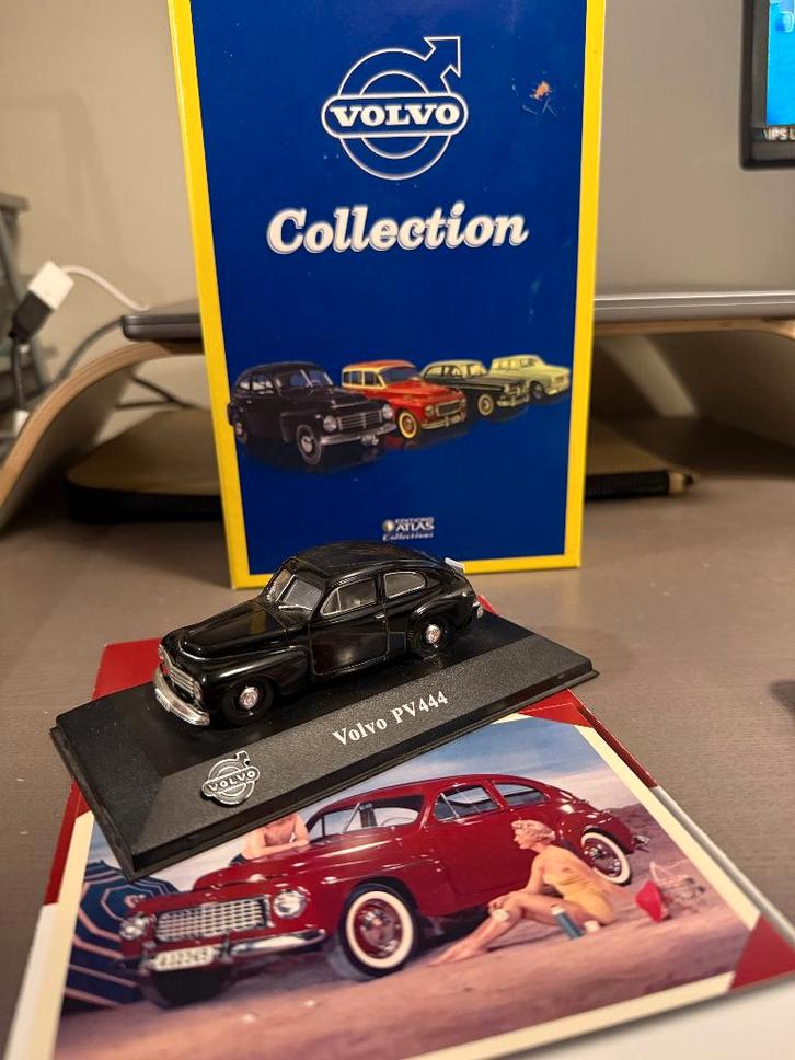 Volvo PV444 (1:43) – Editions Atlas: Zwart, Hobby en Vrije tijd, Modelauto's | 1:43, Zo goed als nieuw, Auto, Overige merken, Ophalen of Verzenden