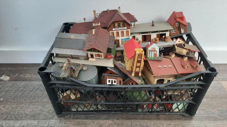 Grote Partij Trein H0 gebouwen, Hobby en Vrije tijd, Modeltreinen | H0, Gebruikt, Brug, Tunnel of Gebouw, Gelijkstroom of Wisselstroom