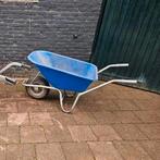 Degelijke kunststof kruiwagen met gegalvaniseerd frame, Ophalen, Gebruikt