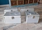 4 Cd / Dvd koffers aluminium, Ophalen, Zo goed als nieuw