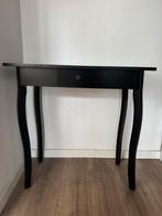 Zwarte bijzet tafel, Huis en Inrichting, Tafels | Bijzettafels, Ophalen of Verzenden, Rond, 60 cm of meer