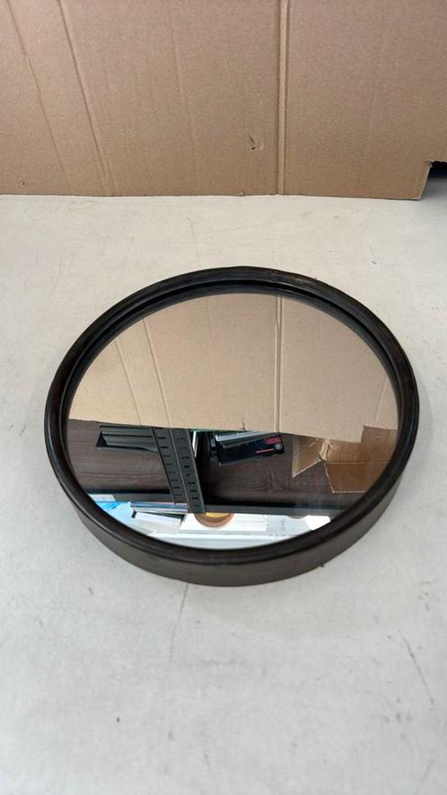 Pomax BOUDOIR spiegel - S dia 25cm - ronde spiegel zwarte ra, Huis en Inrichting, Woonaccessoires | Spiegels, Nieuw, Minder dan 50 cm