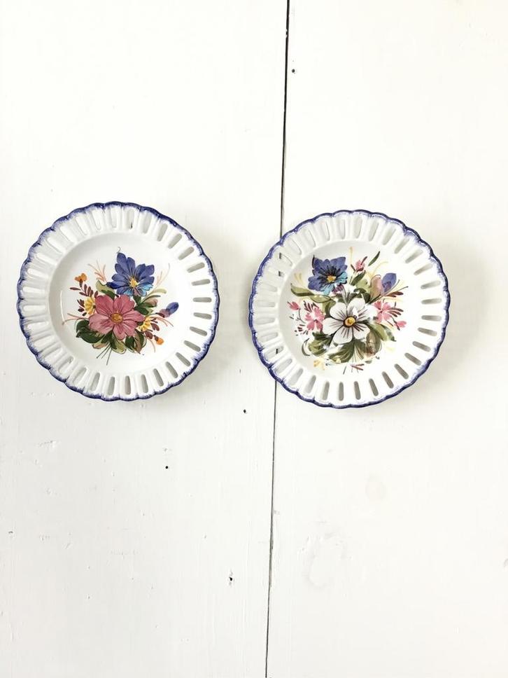 2 Italiaanse wandbordjes… NU bezorgd voor slechts € 0,99, Antiek en Kunst, Antiek | Wandborden en Tegels, Ophalen of Verzenden
