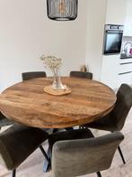 Eettafel met stoelen en salontafel, Huis en Inrichting, Tafels | Eettafels, Gebruikt, 100 tot 150 cm, Ophalen of Verzenden, Vier personen