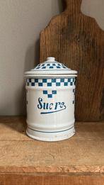 Frans emaille sucre pot, Ophalen of Verzenden