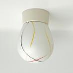 vintage plafond LAMP opaal glas fifties MidCentury retro MCM, Ophalen of Verzenden, Gebruikt, Glas, Vintage Mi Century Dutch design retro fifties