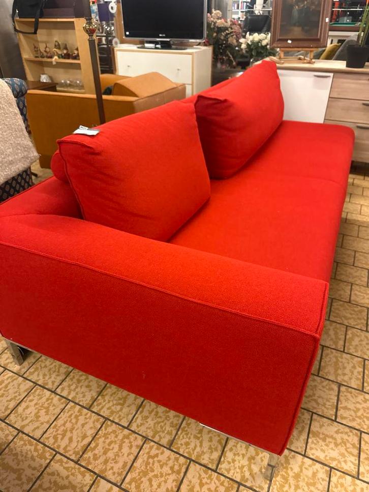 Rode bank, Huis en Inrichting, Slaapkamer | Slaapbanken, Gebruikt, Ophalen