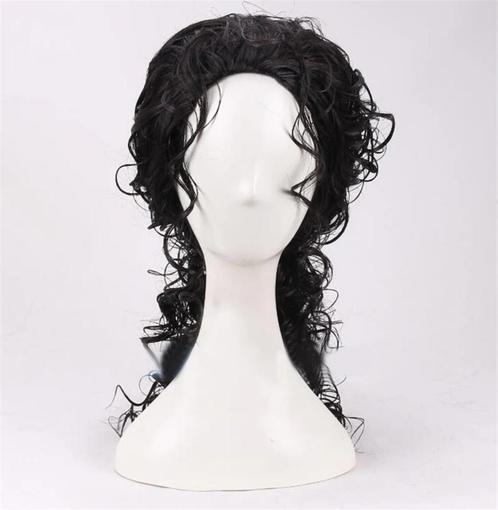 Michael Jackson Pruik Lange Zwarte Haren Mannen Heren, Sieraden, Tassen en Uiterlijk, Uiterlijk | Haarverzorging, Nieuw, Pruik of Haarverlenging