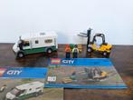 Lego city heftruck en banktransport, Ophalen of Verzenden, Zo goed als nieuw