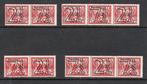 1940 Guilloche NVPH 356/373 a/d MNH Postfris, Postzegels en Munten, Postzegels | Nederland, Ophalen of Verzenden, T/m 1940, Postfris