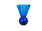 Euroglass design - cobalt blauw - XL vaas - post modern -80s, Antiek en Kunst, Antiek | Glas en Kristal, Ophalen of Verzenden