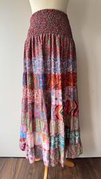 Vintage bohemian maxi rok Patchwork Maat 38 40 42 44 - Boho, Maat 38/40 (M), Geen idee, Ophalen of Verzenden, Zo goed als nieuw