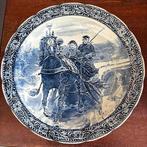 Vintage Blauw Wit Decoratieve Bord, Ophalen