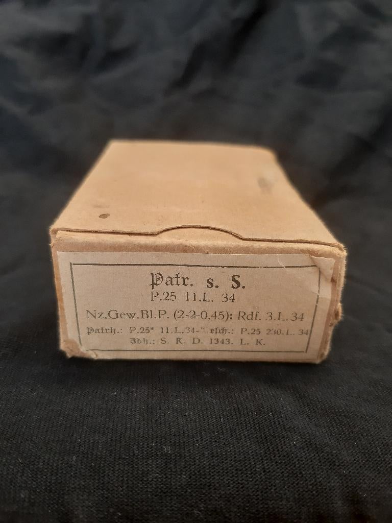8x57 Munitie patronen doosje (Weermacht WW2), Verzamelen, Militaria | Tweede Wereldoorlog, Landmacht, Hulzen of Bodemvondsten