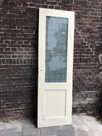 paneeldeur, deels glas in lood, Ophalen, Gebruikt, 80 tot 100 cm, Binnendeur