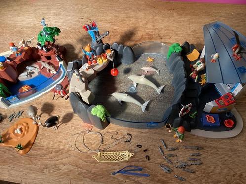 Playmobil dolfinarium dolfijnen pinguïn bassin 3 sets, Kinderen en Baby's, Speelgoed | Playmobil, Zo goed als nieuw, Complete set