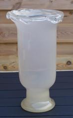 antiek opaline glas vaas hoogte 40 cm, Ophalen