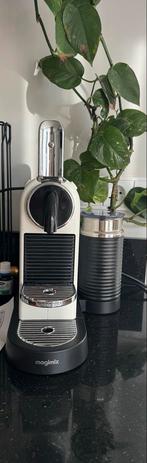 Nespresso Magimix Koffiezetapparaat + Melkopschuimer, Witgoed en Apparatuur, Koffiezetapparaten, Ophalen, Gebruikt, Espresso apparaat