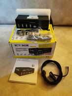 Icy Box IB-867 multiport panel met kaartlezer, Verzenden, Zo goed als nieuw